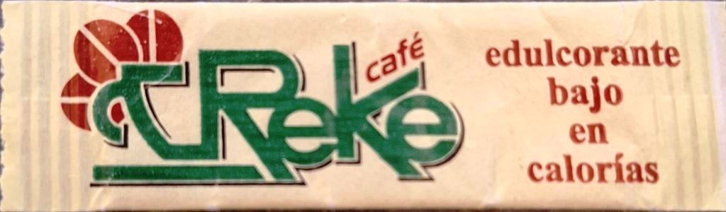 Sobres de edulcorantes de España de la marca de café REKE. Sobres de edulcorantes de España de la marca de café REKE.
