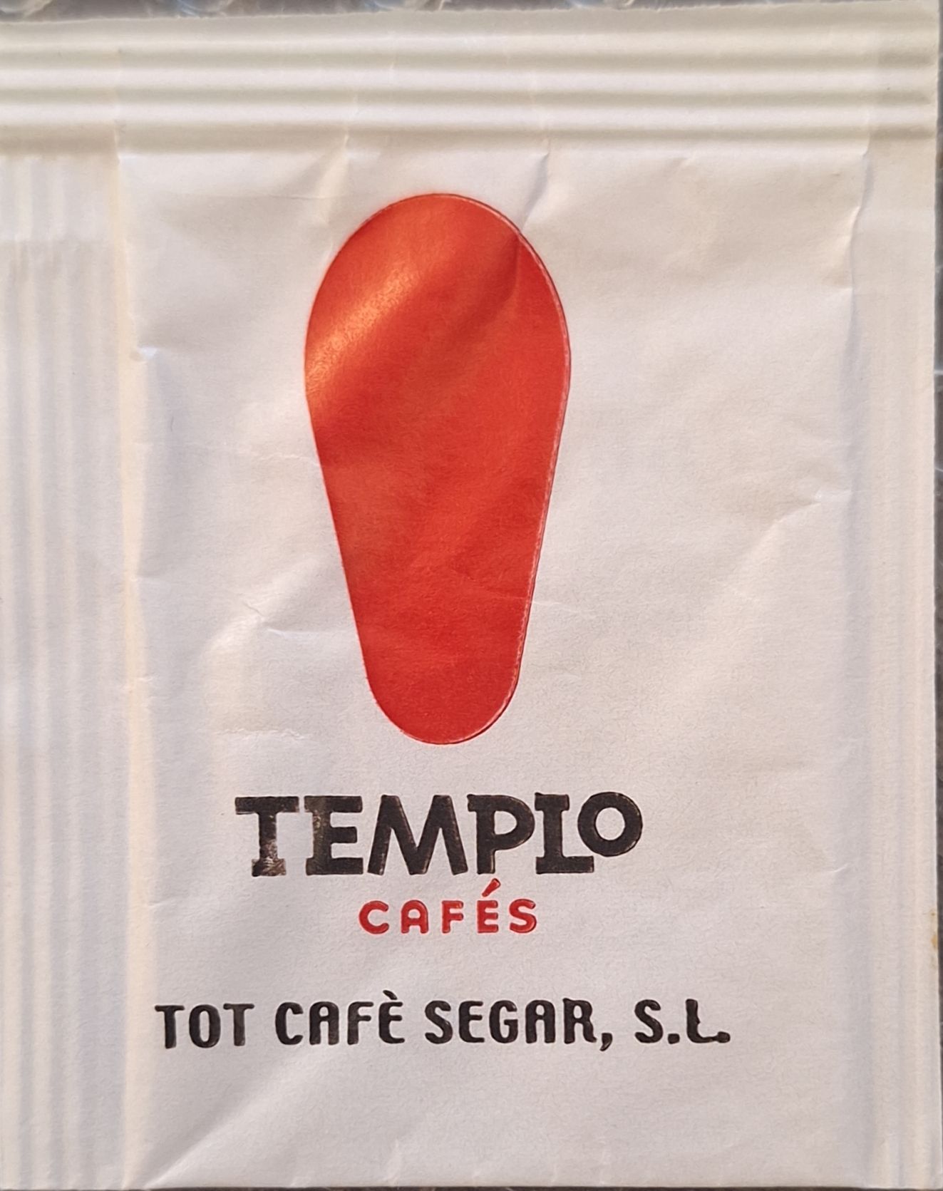 Sobres de edulcorantes de España de la marca de café TEMPLO. Sobres de edulcorantes de España de la marca de café TEMPLO.