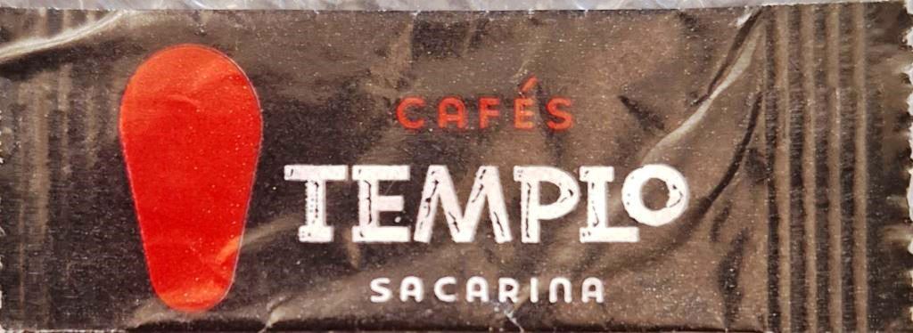 Sobres de edulcorantes de España de la marca de café TEMPLO. Sobres de edulcorantes de España de la marca de café TEMPLO.
