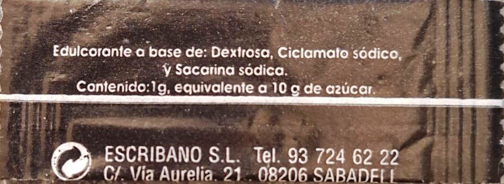 Sobres de edulcorantes de España de la marca de café TEMPLO. Sobres de edulcorantes de España de la marca de café TEMPLO.