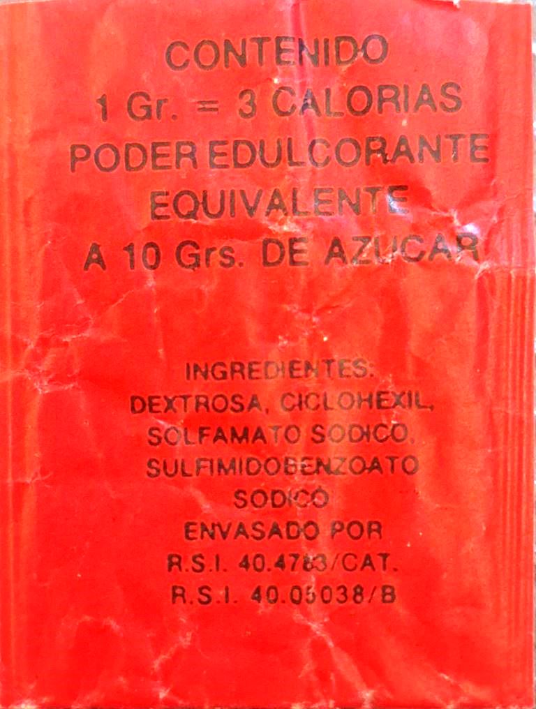 Sobres de edulcorantes de España de la marca de café TUPINAMBA. Sobres de edulcorantes de España de la marca de café TUPINAMBA.