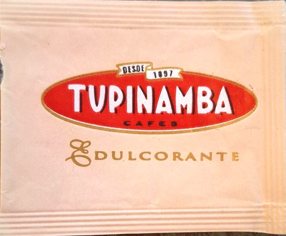 Sobres de edulcorantes de España de la marca de café TUPINAMBA. Sobres de edulcorantes de España de la marca de café TUPINAMBA.