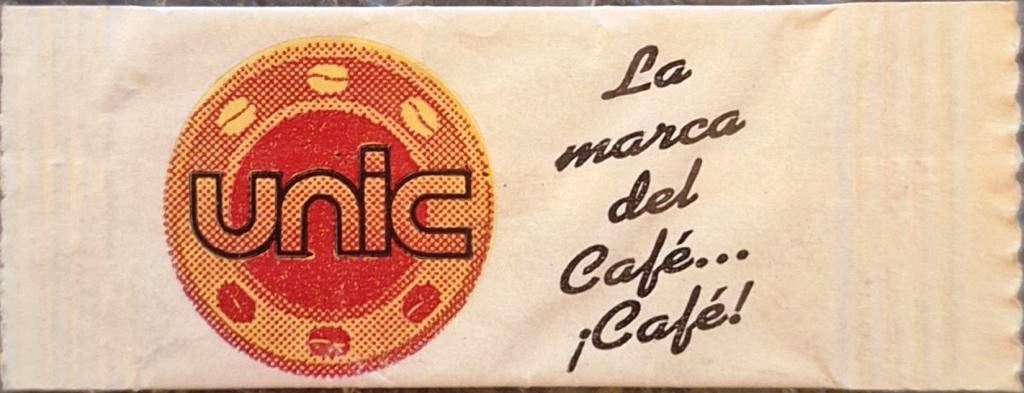 Sobres de edulcorantes de España de la marca de café UNIC. Sobres de edulcorantes de España de la marca de café UNIC.
