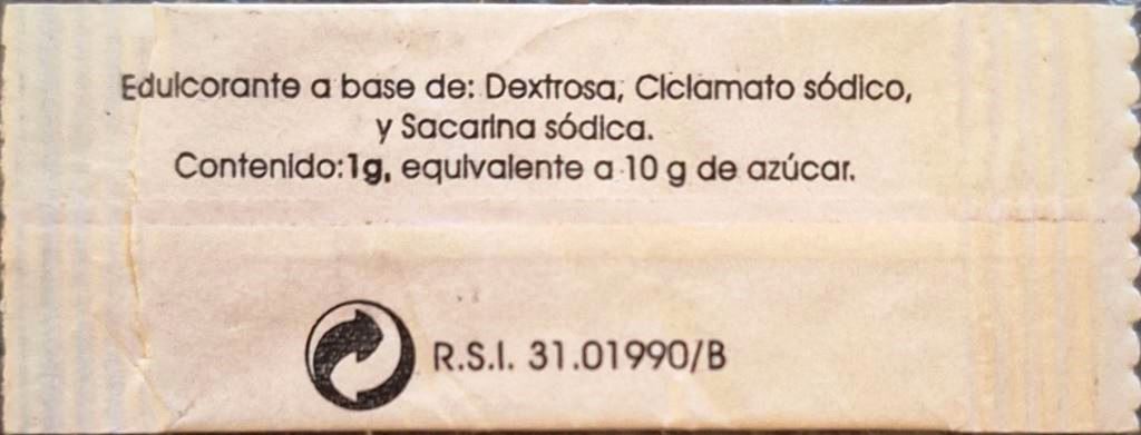 Sobres de edulcorantes de España de la marca de café UNIC. Sobres de edulcorantes de España de la marca de café UNIC.