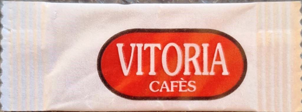 Sobres de edulcorantes de España de la marca de café VITORIA. Sobres de edulcorantes de España de la marca de café VITORIA.