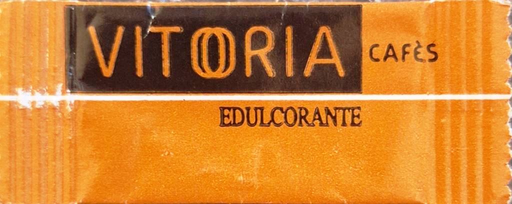 Sobres de edulcorantes de España de la marca de café VITORIA. Sobres de edulcorantes de España de la marca de café VITORIA.