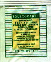 Sobres de edulcorantes de España de la marca de café NOVELL. Sobres de edulcorantes de España de la marca de café NOVELL.