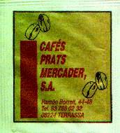 Sobres de edulcorantes de la marca de café PRATS MERCADER. Sobres de edulcorantes de la marca de café PRATS MERCADER.