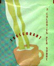 Sobres de edulcorantes de la marca de café CORNELLÀ. Sobres de edulcorantes de la marca de café CORNELLÀ.