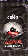 Sobres de edulcorantes de la marca de café JOYA. Sobres de edulcorantes de la marca de café JOYA.