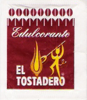 Sobres de edulcorantes de la marca de café EL TOSTADERO. Sobres de edulcorantes de la marca de café EL TOSTADERO.