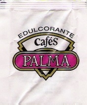 Sobres de edulcorantes de la marca de café PALMA. Sobres de edulcorantes de la marca de café PALMA.