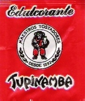 Sobres de edulcorantes de la marca de café TUPINAMBA Sobres de edulcorantes de la marca de café TUPINAMBA