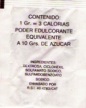 Sobres de edulcorantes de España de la marca de café UNIC. Sobres de edulcorantes de España de la marca de café UNIC.