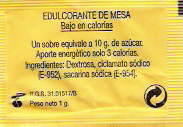 Sobres de edulcorantes de la marca de café DURBAN. Sobres de edulcorantes de la marca de café DURBAN.