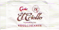 Sobres de edulcorantes de la marca de café EL CRIOLLO. Sobres de edulcorantes de la marca de café EL CRIOLLO.