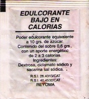 Sobres de edulcorantes de España de la marca de café MIÑANA. Sobres de edulcorantes de España de la marca de café MIÑANA.