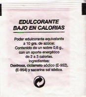 Sobres de edulcorantes de España de la marca de café MIÑANA. Sobres de edulcorantes de España de la marca de café MIÑANA.