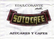 Sobres de edulcorantes de España de la marca de café SOTOCAFÉ. Sobres de edulcorantes de España de la marca de café SOTOCAFÉ.
