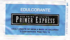 Sobres de edulcorantes de España de la marca de café ROVI. Sobres de edulcorantes de España de la marca de café ROVI.
