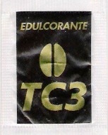Sobres de edulcorantes de la marca de café TC3 Sobres de edulcorantes de la marca de café TC3