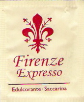 Sobres de edulcorantes de la marca de café FIRENZE. Sobres de edulcorantes de la marca de café FIRENZE.