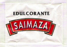 Sobres de edulcorantes de España de la marca de café SAIMAZA. Sobres de edulcorantes de España de la marca de café SAIMAZA.