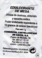 Sobres de edulcorantes de la marca de café JOYA. Sobres de edulcorantes de la marca de café JOYA.