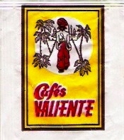 Sobres de edulcorantes de la marca de café VALIENTE Sobres de edulcorantes de la marca de café VALIENTE