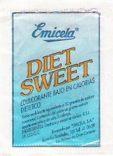 Sobres de edulcorantes de la marca de café EMICELA. Sobres de edulcorantes de la marca de café EMICELA.