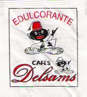 Sobres de edulcorantes de la marca de café DELSAMS. Sobres de edulcorantes de la marca de café DELSAMS.