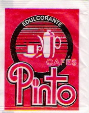 Sobres de edulcorantes de la marca de café PINTO. Sobres de edulcorantes de la marca de café PINTO.