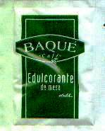 Sobres de edulcorantes de la marca de café BAQUE. Sobres de edulcorantes de la marca de café BAQUE.