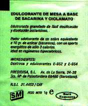Sobres de edulcorantes de la marca de café HERVAS. Sobres de edulcorantes de la marca de café HERVAS.