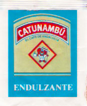 Sobres de edulcorantes de la marca de café CATUNANBÚ. Sobres de edulcorantes de la marca de café CATUNANBÚ.