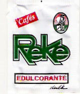 Sobres de edulcorantes de España de la marca de café REKE. Sobres de edulcorantes de España de la marca de café REKE.