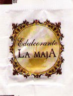 Sobres de edulcorantes de la marca de edulcorante LA MAJA. Sobres de edulcorantes de la marca de edulcorante LA MAJA.