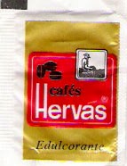 Sobres de edulcorantes de la marca de café HERVAS. Sobres de edulcorantes de la marca de café HERVAS.