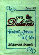 Sobres de edulcorantes de la marca de café DELSAMS. Sobres de edulcorantes de la marca de café DELSAMS.