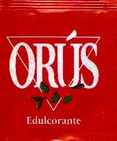 Sobres de edulcorantes de España de la marca de café ORUS. Sobres de edulcorantes de España de la marca de café ORUS.