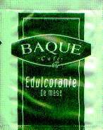Sobres de edulcorantes de la marca de café BAQUE. Sobres de edulcorantes de la marca de café BAQUE.