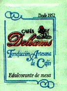 Sobres de edulcorantes de la marca de café DELSAMS. Sobres de edulcorantes de la marca de café DELSAMS.