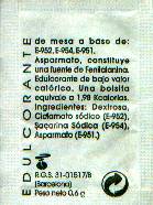 Sobres de edulcorantes de la marca de café DELSAMS. Sobres de edulcorantes de la marca de café DELSAMS.