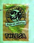 Sobres de edulcorantes de España de la marca de café TOLESA. Sobres de edulcorantes de España de la marca de café TOLESA.