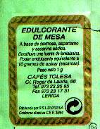 Sobres de edulcorantes de España de la marca de café TOLESA. Sobres de edulcorantes de España de la marca de café TOLESA.