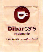 Sobres de edulcorantes de la marca de café DIBAR. Sobres de edulcorantes de la marca de café DIBAR.