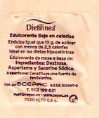 Sobres de edulcorantes de la marca de café DIBAR. Sobres de edulcorantes de la marca de café DIBAR.