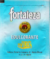 Sobres de edulcorantes de la marca de café FORTALEZA. Sobres de edulcorantes de la marca de café FORTALEZA.