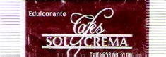 Sobres de edulcorantes de España de la marca de café SOL Y CREMA. Sobres de edulcorantes de España de la marca de café SOL Y CREMA.