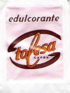 Sobres de edulcorantes de España de la marca de café TOLESA. Sobres de edulcorantes de España de la marca de café TOLESA.